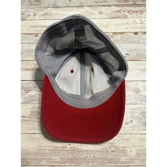 Columbia PFC Hat Size S/M Small Medium Red Gray Fitted - Picture 5 of 6